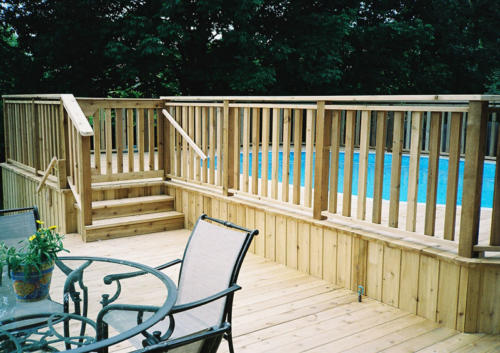 Above-ground Pool Deck