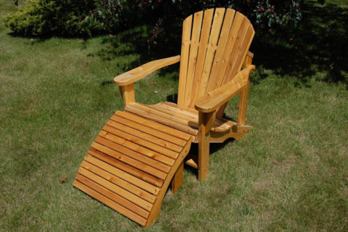 Adirondack Chair with Stool
